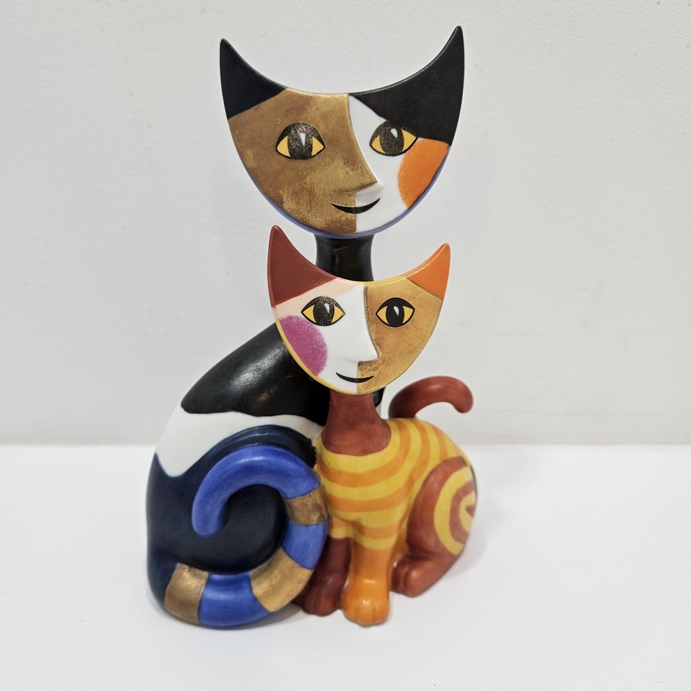 Goebel Rosina Wachtmeister Cats "Romeo & Julia" Large 7" Figurine Vintage